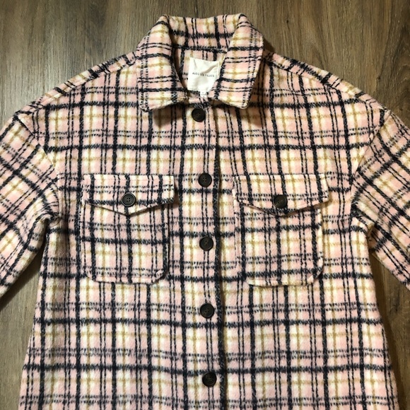 Avec Les Filles Pink Plaid Shacket - Picture 5 of 16